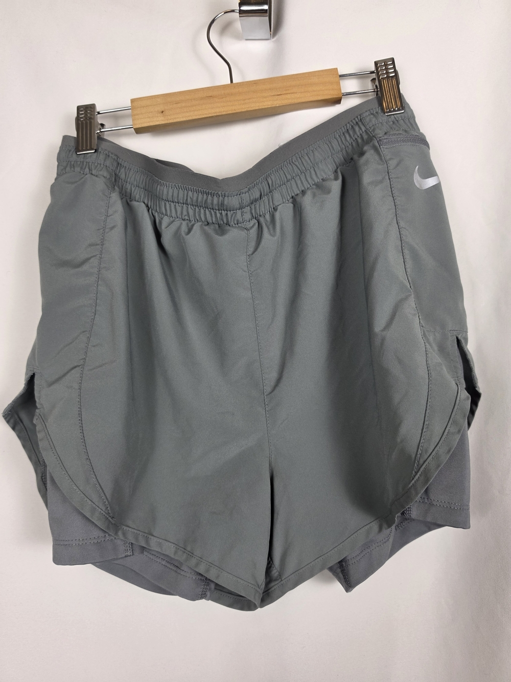 Nike Gray Dri-FIT 2-in-1 Running Shorts Women's Size Small